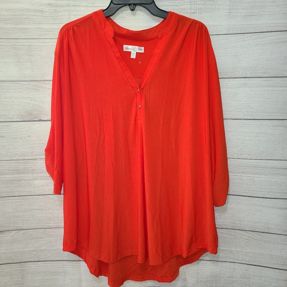 🚨 2 for $10 3X Red Top